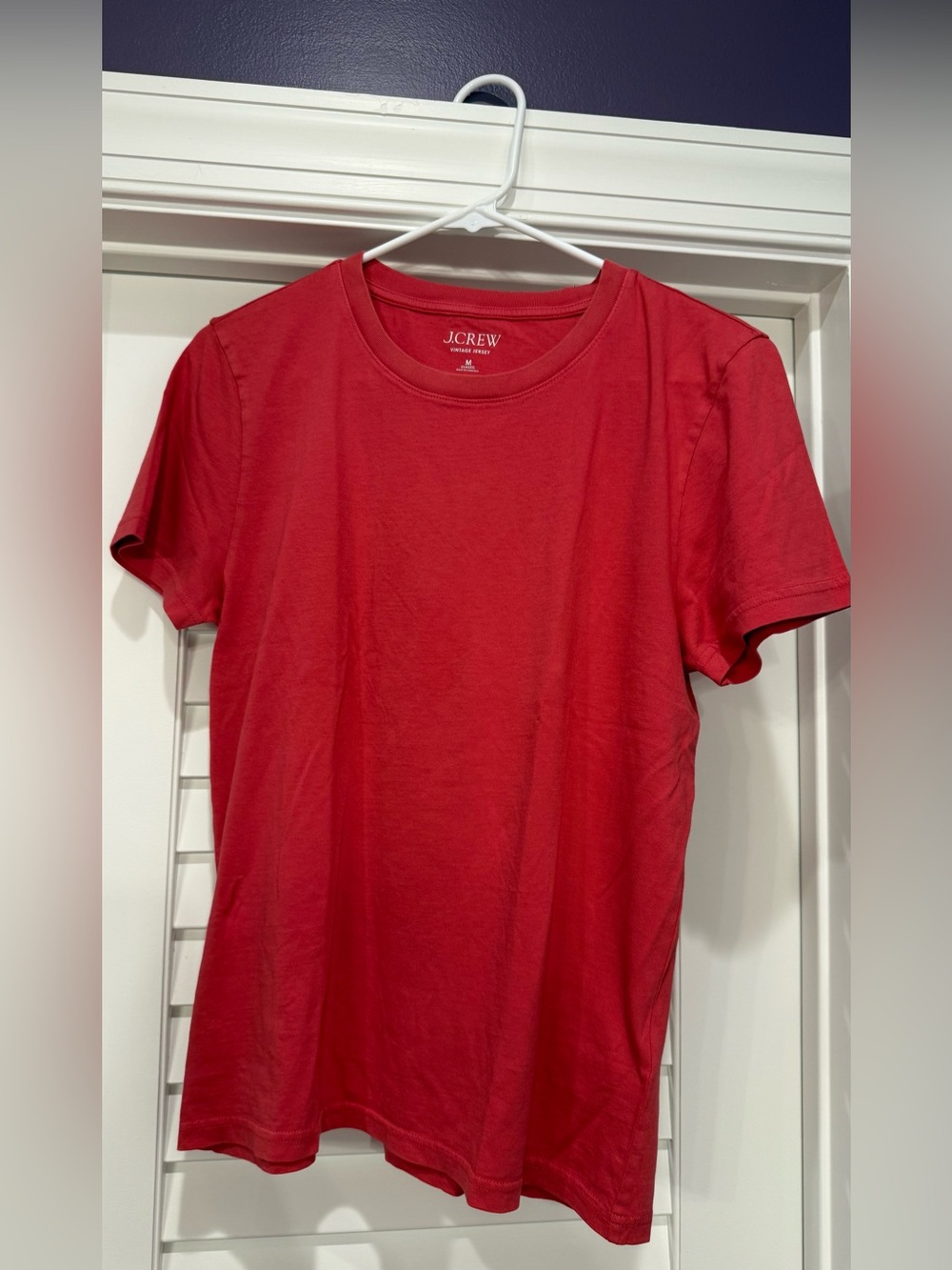 NWT J. Crew Vintage Jersey Tee size M in coral